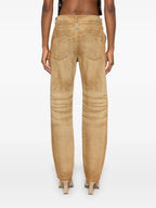 베이지 스트레이트 진