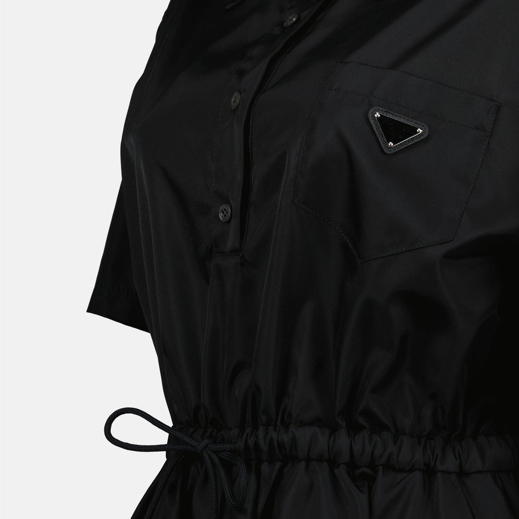 블랙 Re-Nylon 드레스