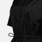 블랙 Re-Nylon 드레스