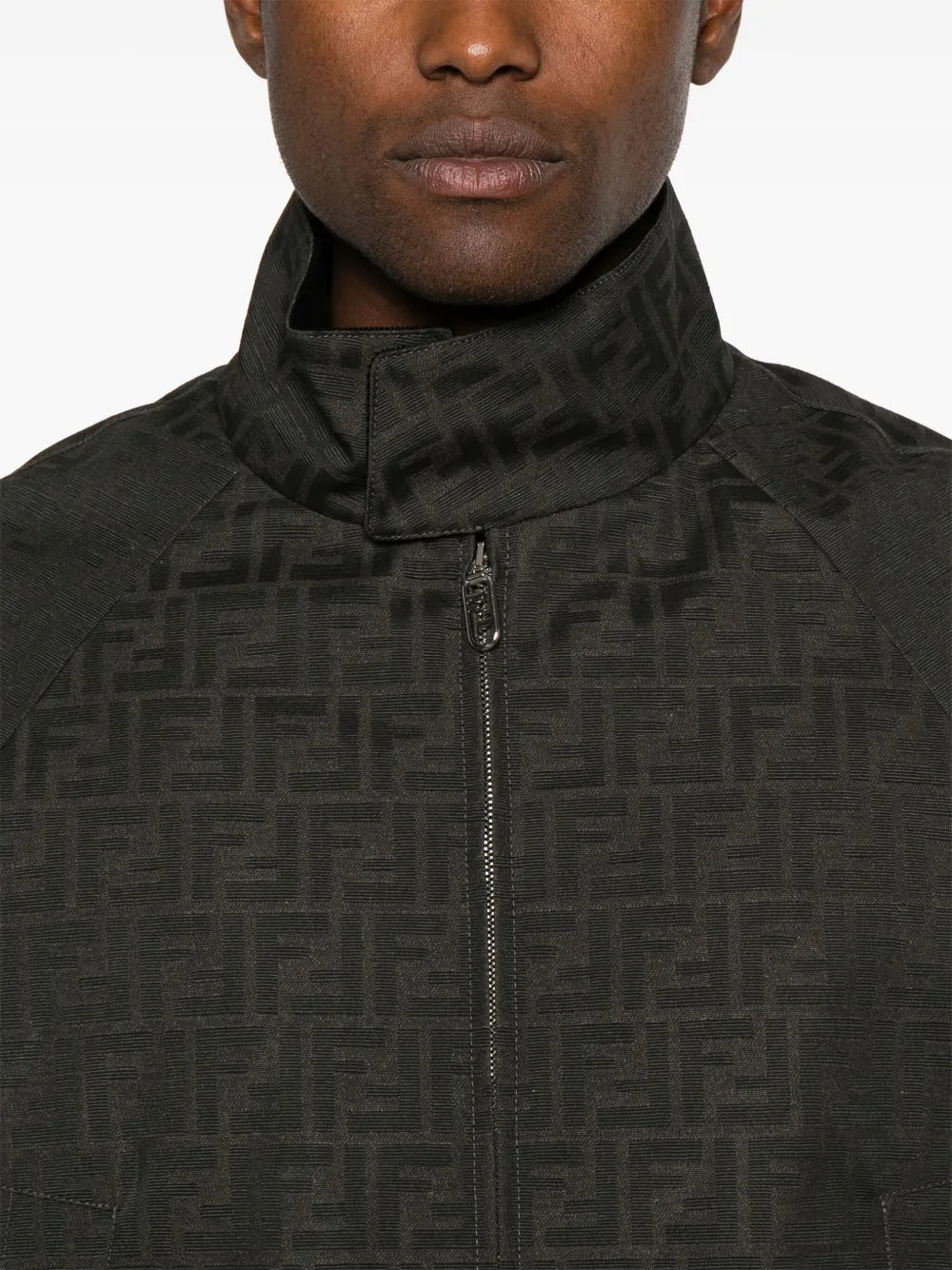 Image of Refined Nylon Blouson Jacket by Fendi for Men - Season Autumn-Winter 2024 - Detail View 7