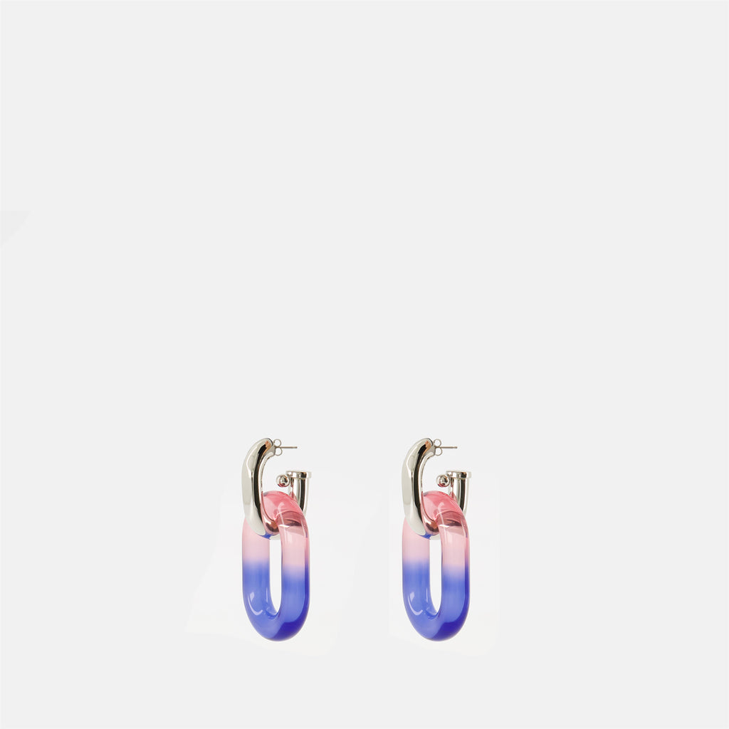 Tie and Dye earrings, contemporary resin jewelry, purple earrings, women's accessories, Rabanne earrings