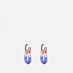 Tie and Dye earrings, contemporary resin jewelry, purple earrings, women's accessories, Rabanne earrings