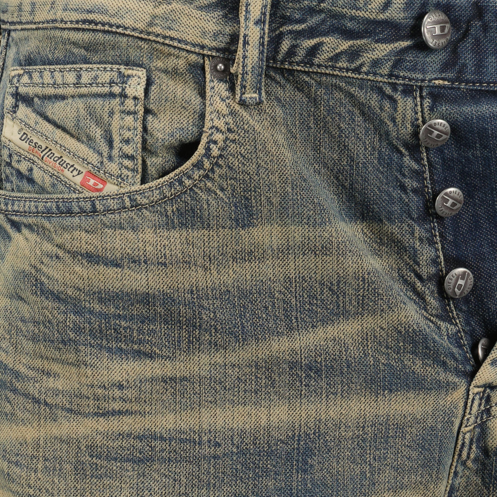 wide-leg jeans, Diesel 1996D-Sire, blue-grey denim, five-pocket design, casual style