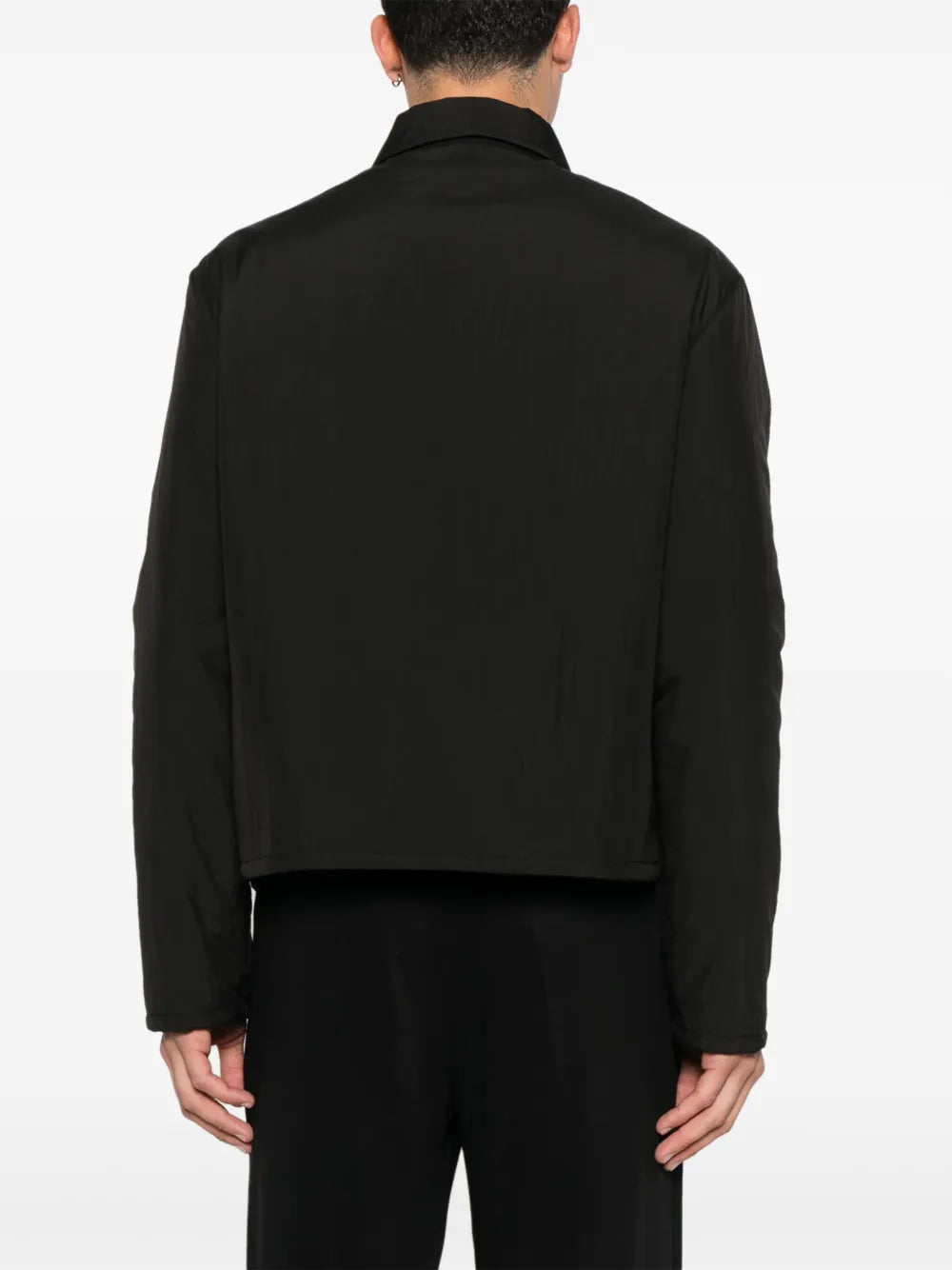 Black Nylon Overshirt