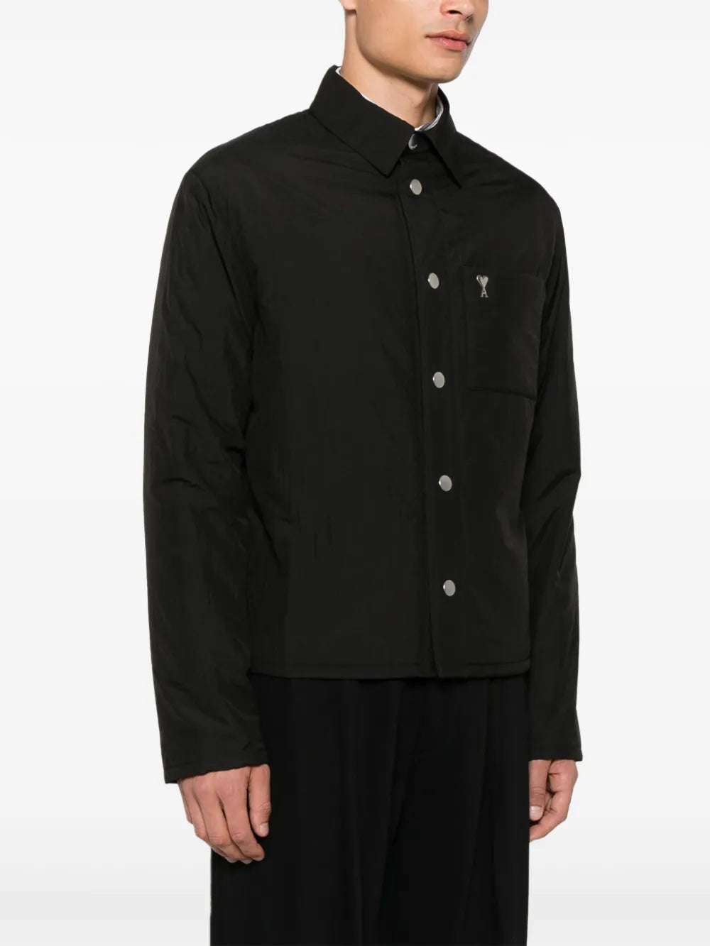Black Nylon Overshirt