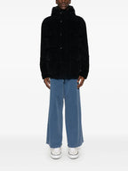 Veste Réversible Bleue Marine avec Logo Moncler