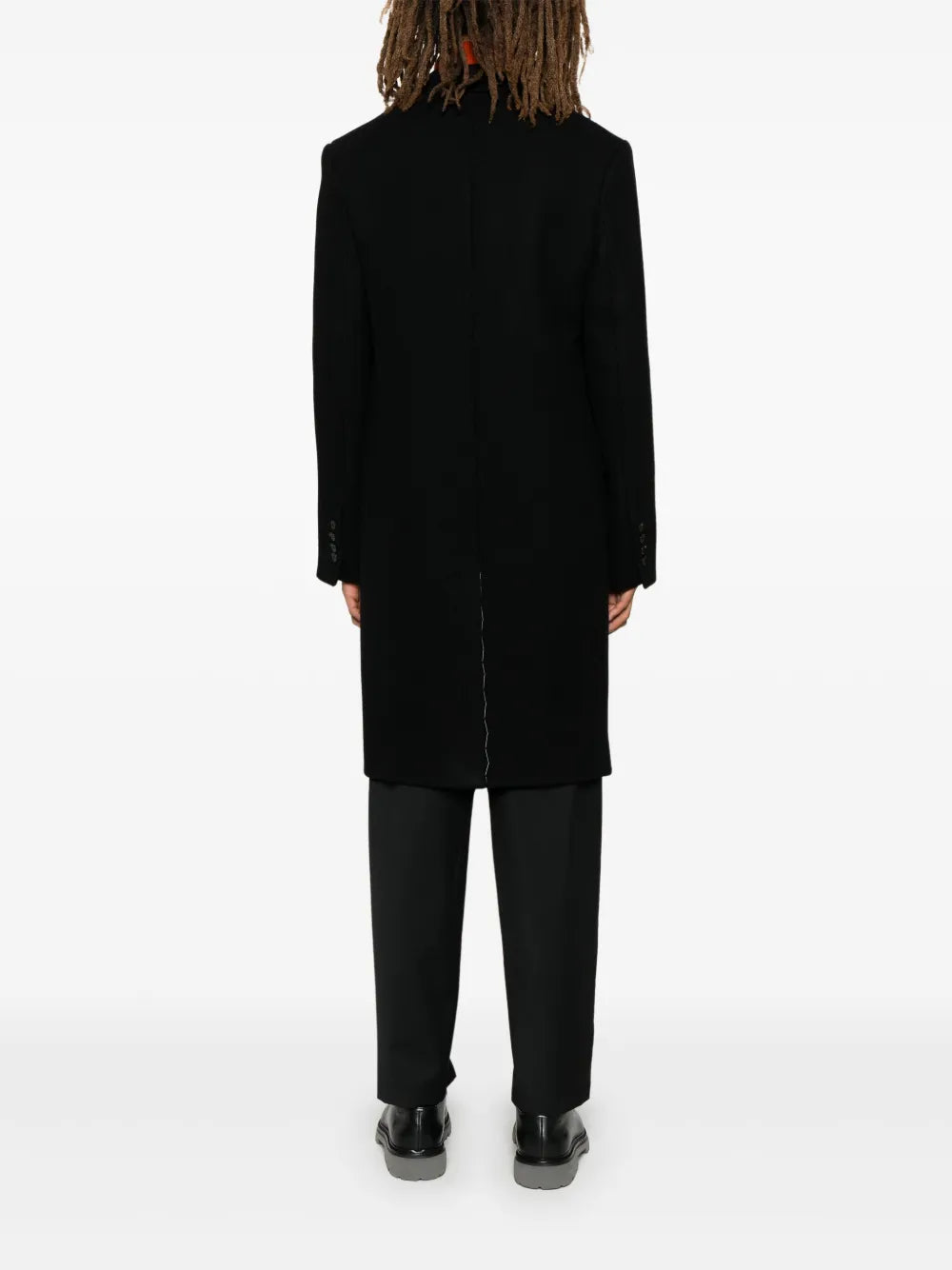 Black Wool Overcoat