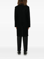 Black Wool Overcoat