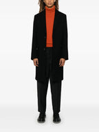 Black Wool Overcoat