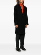 Black Wool Overcoat