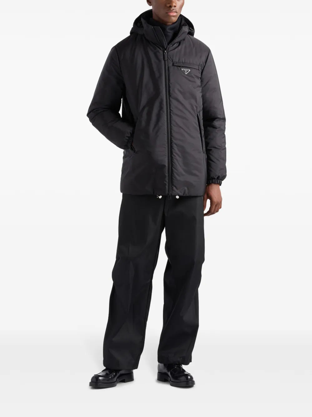 Black Re-Nylon Puffer Jacket