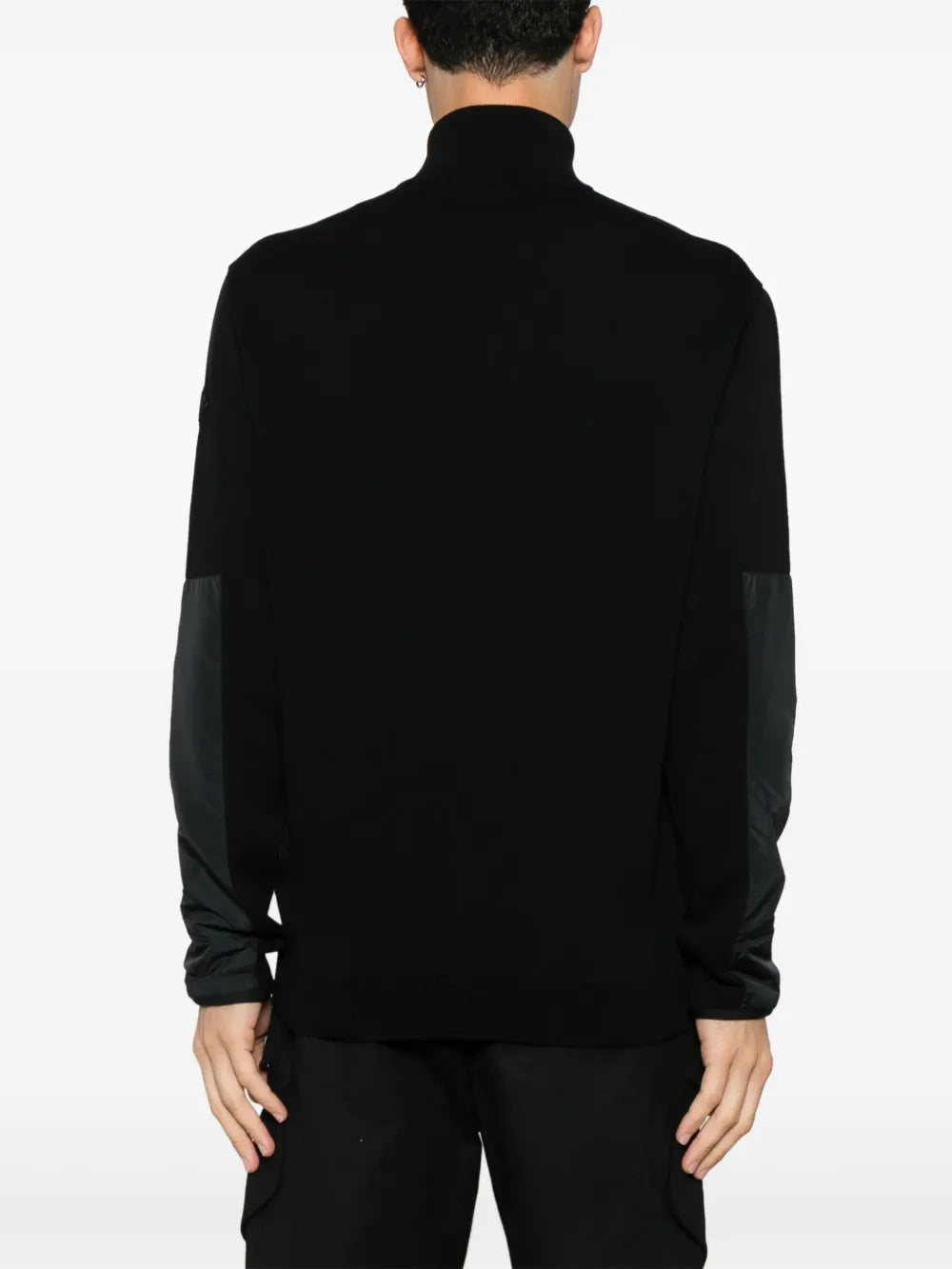 몽클레르의 유니섹스용 블랙 코튼 지퍼 재킷 이미지 - 2024 가을-겨울 시즌 - 상세 보기 6