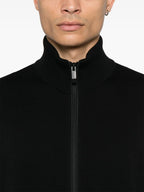 몽클레르의 유니섹스용 블랙 코튼 지퍼 재킷 이미지 - 2024 가을-겨울 시즌 - 상세 보기 7