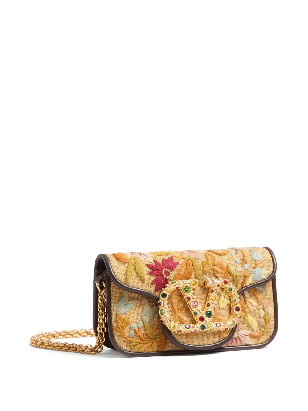 Sac Locò, VLogo Bijou, Floral Embroidery, Swarovski VLogo, Valentino Garavani