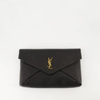 pochette enveloppe en cuir dagneau saint laurent women 15431976190332