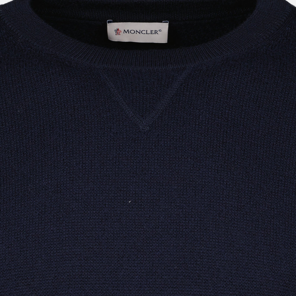 Pull de lã azul marinho