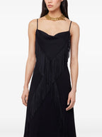 Image of Fringe Long Dress by Rabanne for Women - Season Spring-Summer 2025 - Model view 2