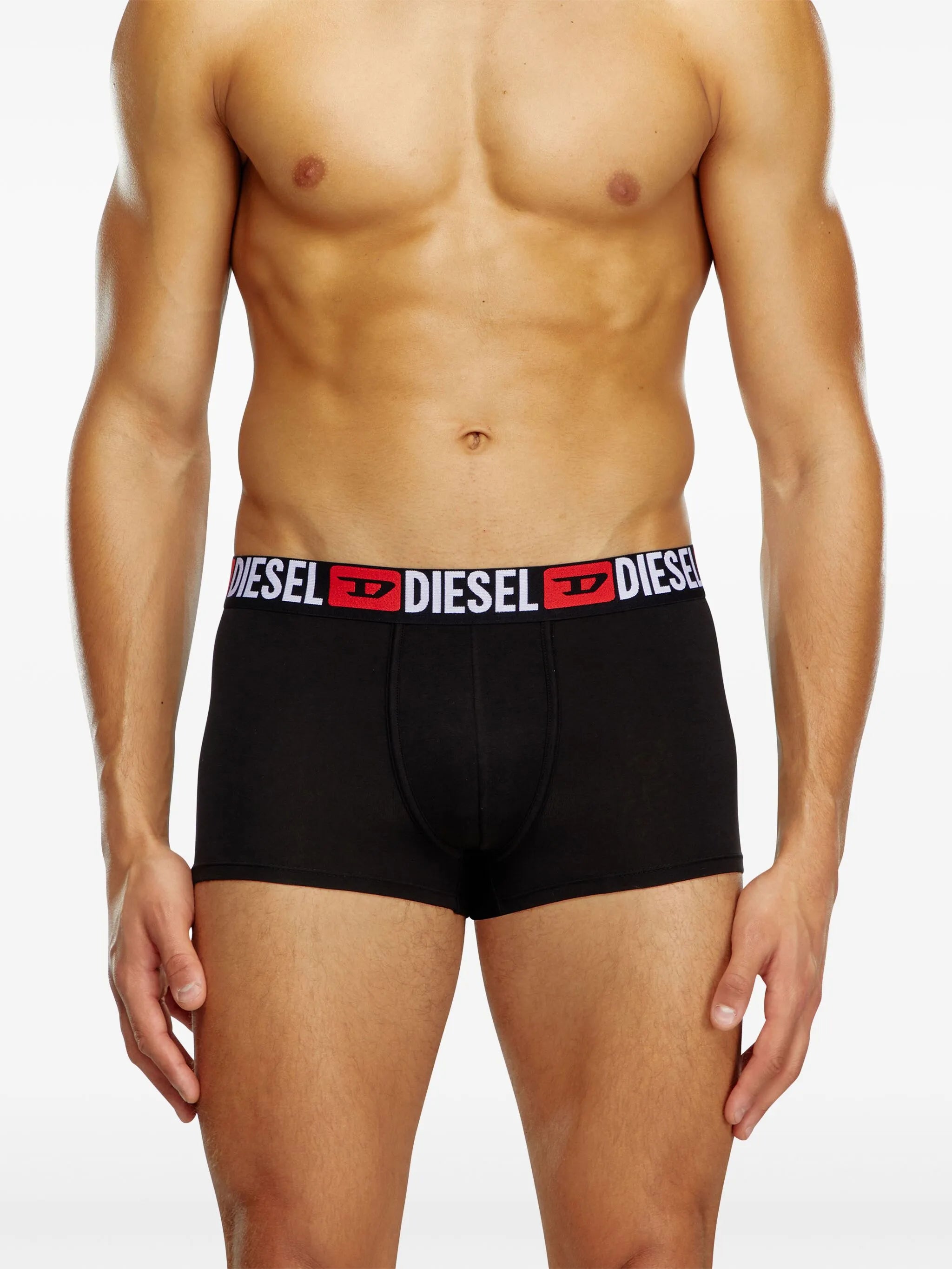 Image of Black Boxer Shorts by Diesel for Men - Season Autumn-Winter 2025 - Model view 3