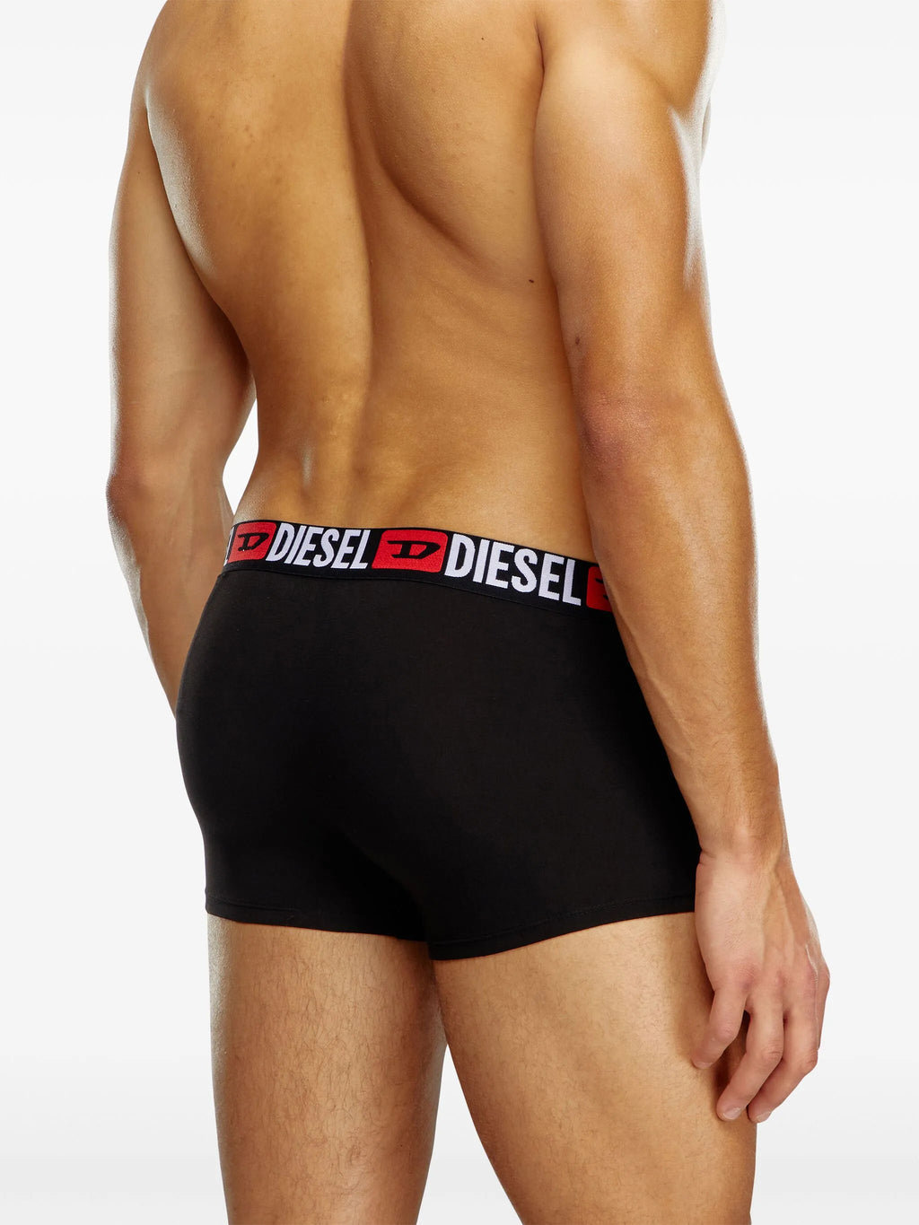 Image of Black Boxer Shorts by Diesel for Men - Season Autumn-Winter 2025 - Model view 4
