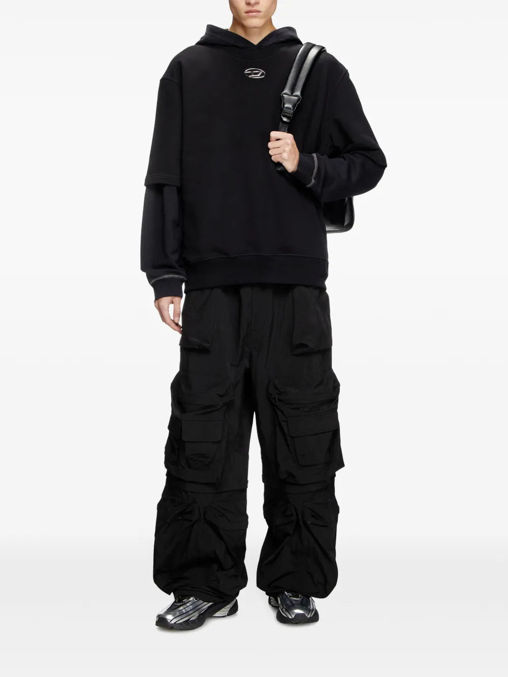 Image of Oval-D T-shirt by Diesel for Men - Season Spring-Summer 2025 - Model view 1