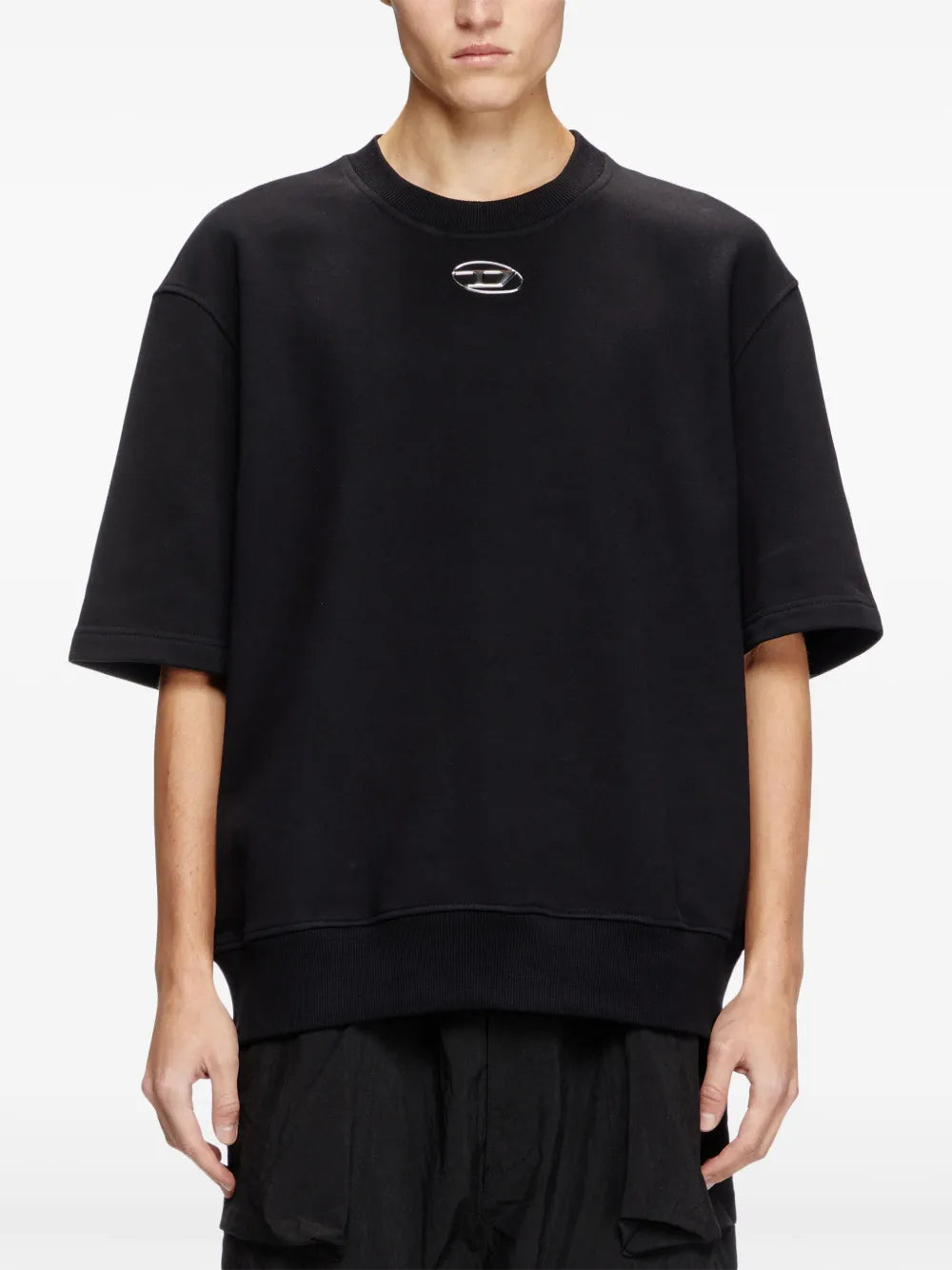 Image of Oval-D T-shirt by Diesel for Men - Season Spring-Summer 2025 - Model view 2