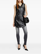 Image de la robe en cuir L-Ilith par Diesel pour femmes - Saison Printemps-Été 2025 - Vue de dos