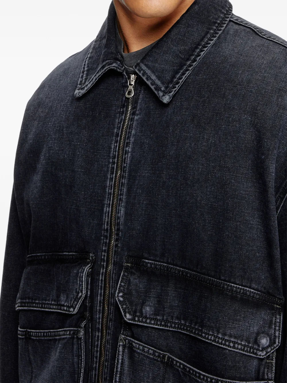 bomber jacket, denim jacket, black jacket, D-Kurz, unisex apparel
