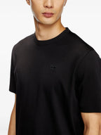 Image of Black T-Adjust-Slits-R17 Tee by Diesel for Men - Season Spring-Summer 2025 - Model view 4