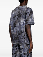 Image du T-shirt T-Boxt-R12 en bleu marbré par Diesel pour homme - Saison printemps-été 2025 - Vue du modèle 2
