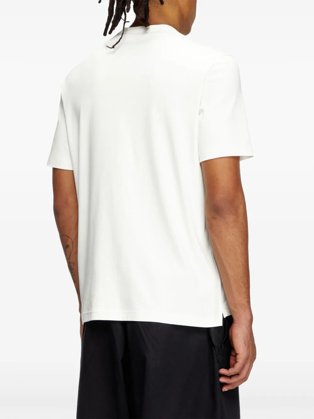 Image of White T-Adjust-Slits-R17 Tee by Diesel for Men - Season Spring-Summer 2025 - Model view 3