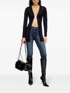 Imagen del cárdigan abierto de cuello en V de Diesel para mujeres - Temporada Primavera-Verano 2025 - Vista modelo 1