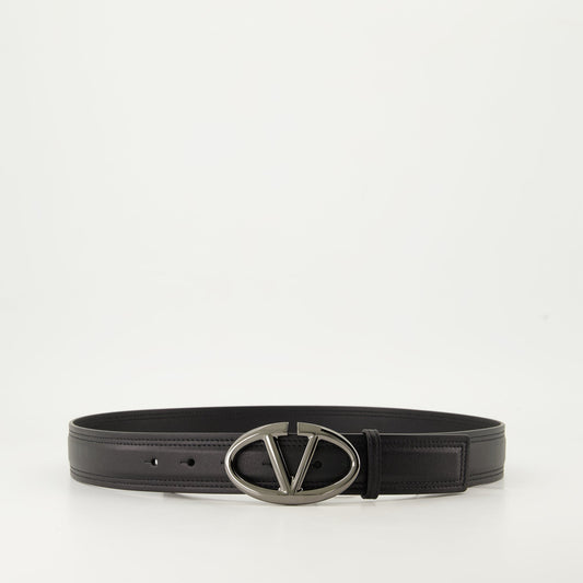 luxury leather belt, black leather belt, Autumn-Winter collection, smooth leather belt, designer leather accessory