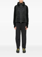 Black Bi-Material Jacket