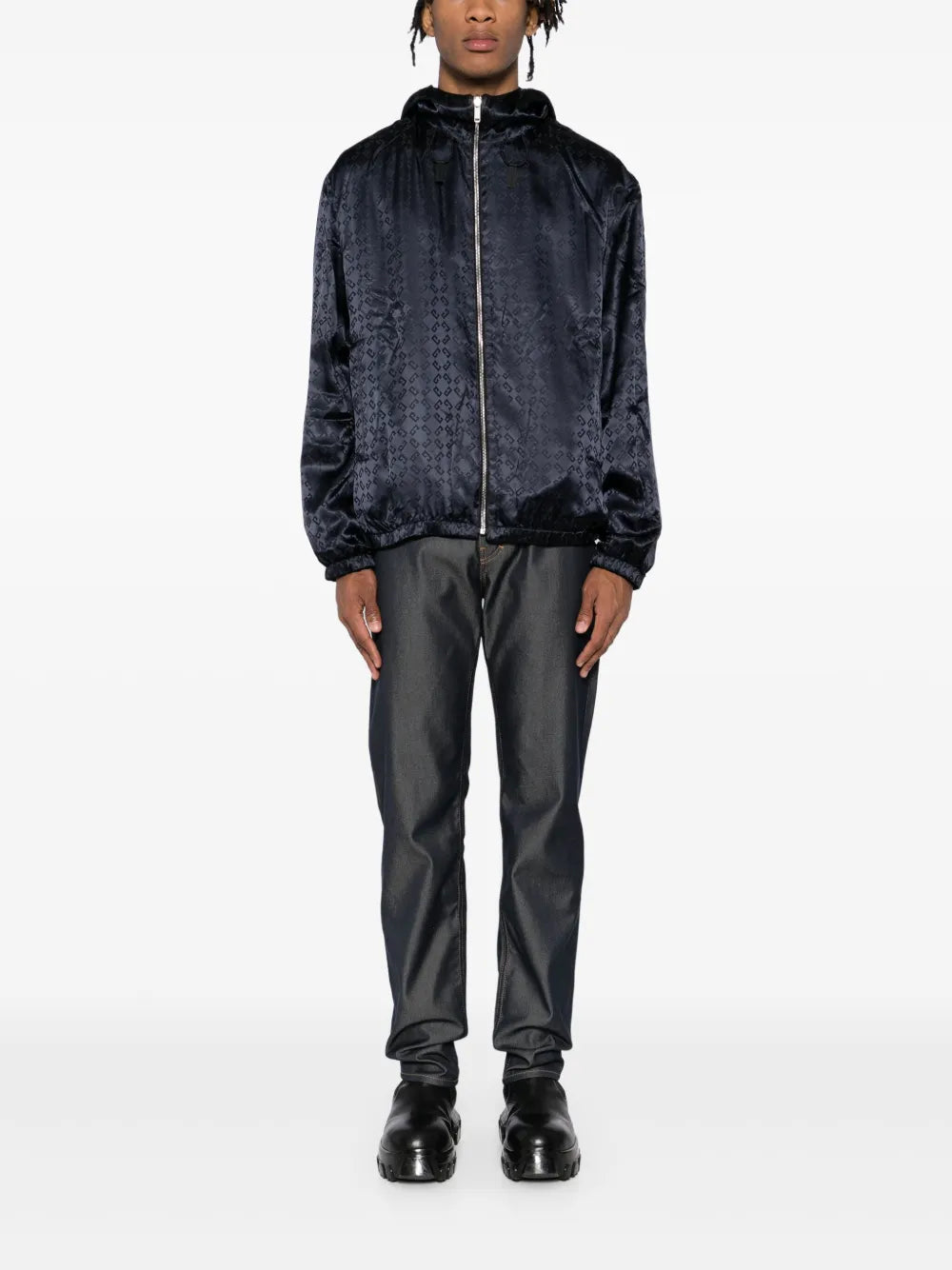 Image d'une veste réversible en viscose avec imprimé 4G de Givenchy pour homme - Saison Automne-Hiver 2024 - Détail 10
