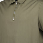 polo, Sacai, green polo, zip closure, men's fashion