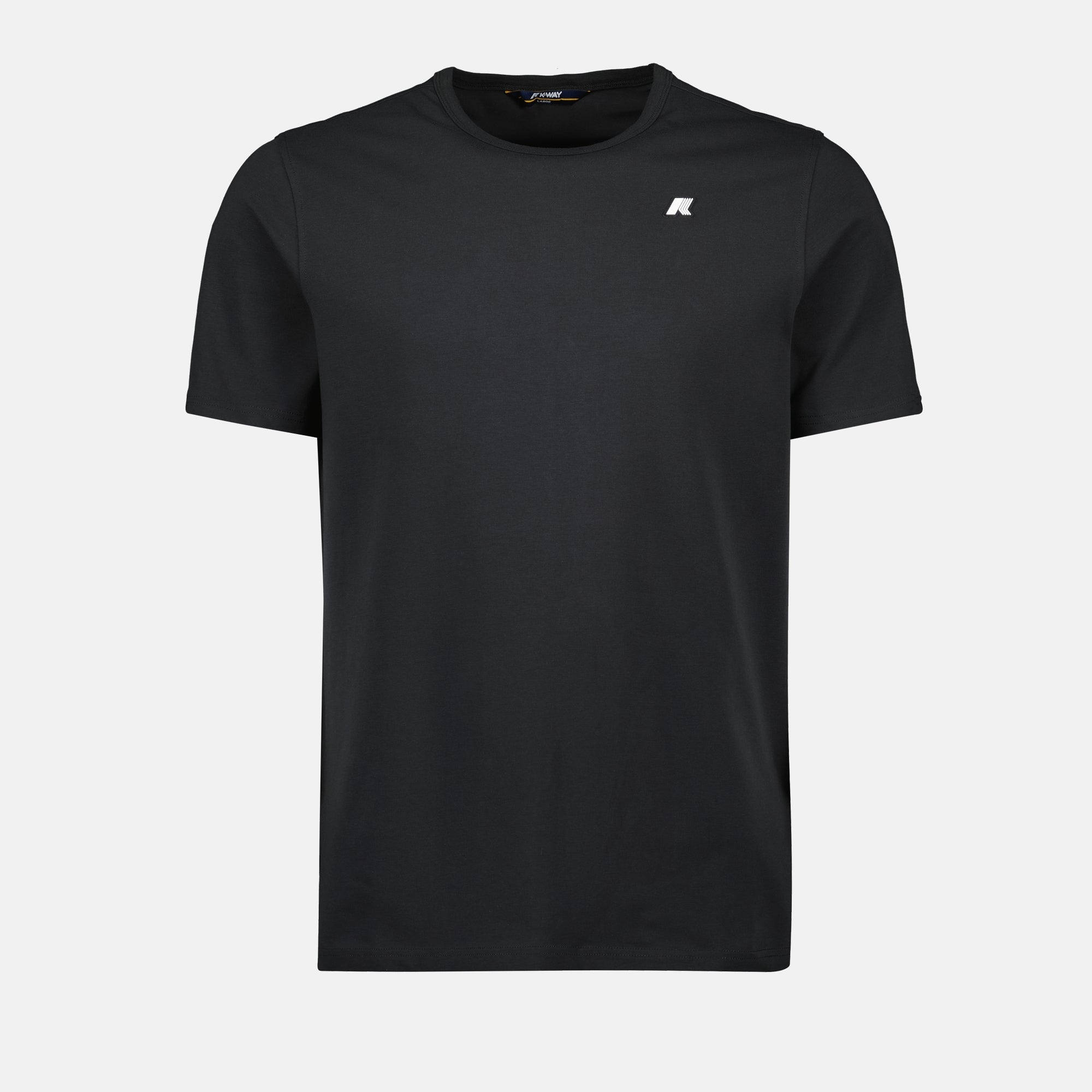 K-Way T-shirt, cotton T-shirt, black T-shirt, casual wear, round neck tee
