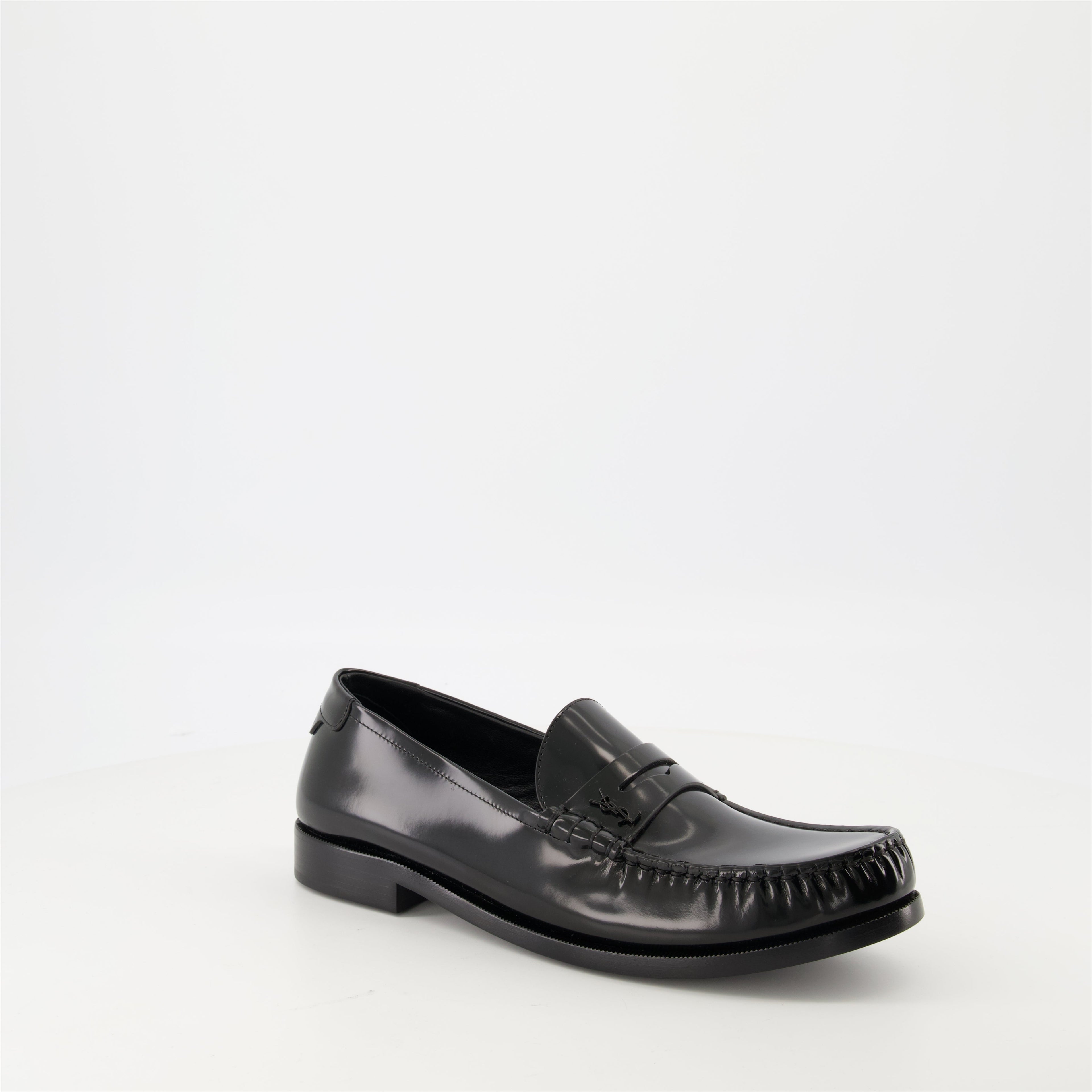 patent leather loafers, YSL loafers, luxury shoes, men's footwear, designer loafers