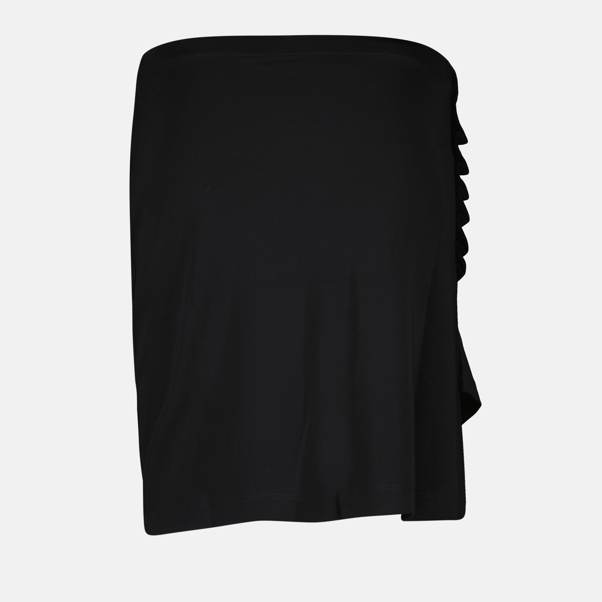 블랙 드레이프 스커트