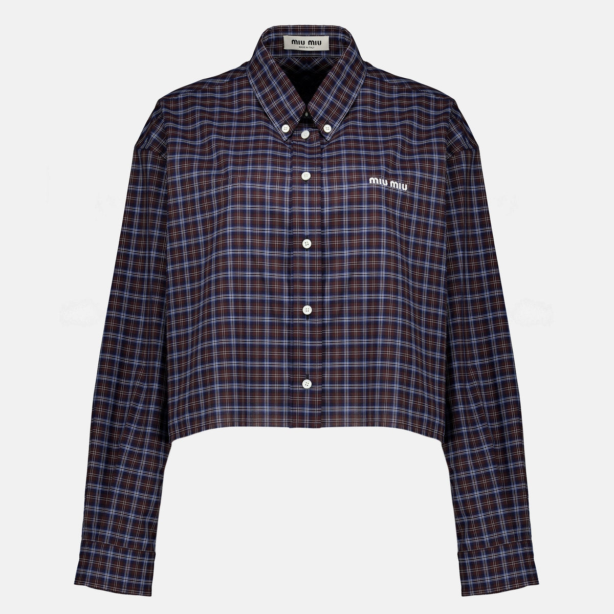 Camicia in cotone a quadri