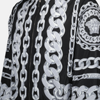 Image of Reversible Black Bomber Jacket by Versace for Men - Season Spring-Summer 2025 - Product detail view 1