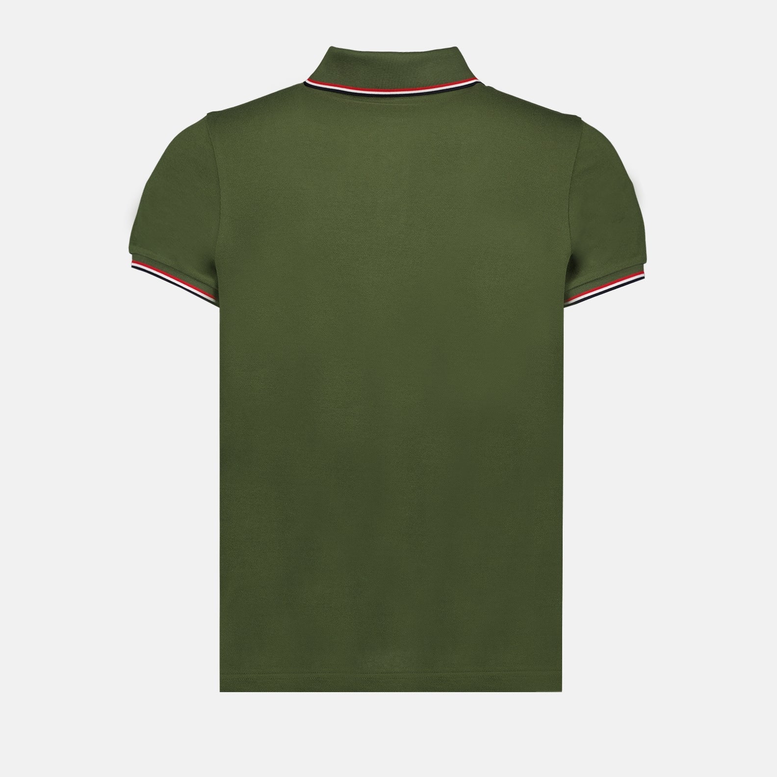 Moncler polo shirt, khaki polo shirt, cotton pique shirt, classic polo, men's polo shirt