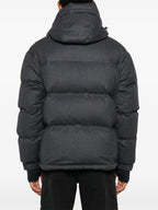 Image of Wool Down Jacket with Tricolor Details by Moncler Grenoble for Men - Season Autumn-Winter 2024 - Detail View 6