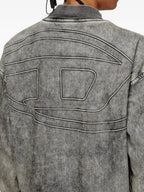 Immagine della giacca in denim D-Carly-S di Diesel per unisex - Stagione Primavera-Estate 2025 - Dettaglio Vista 7