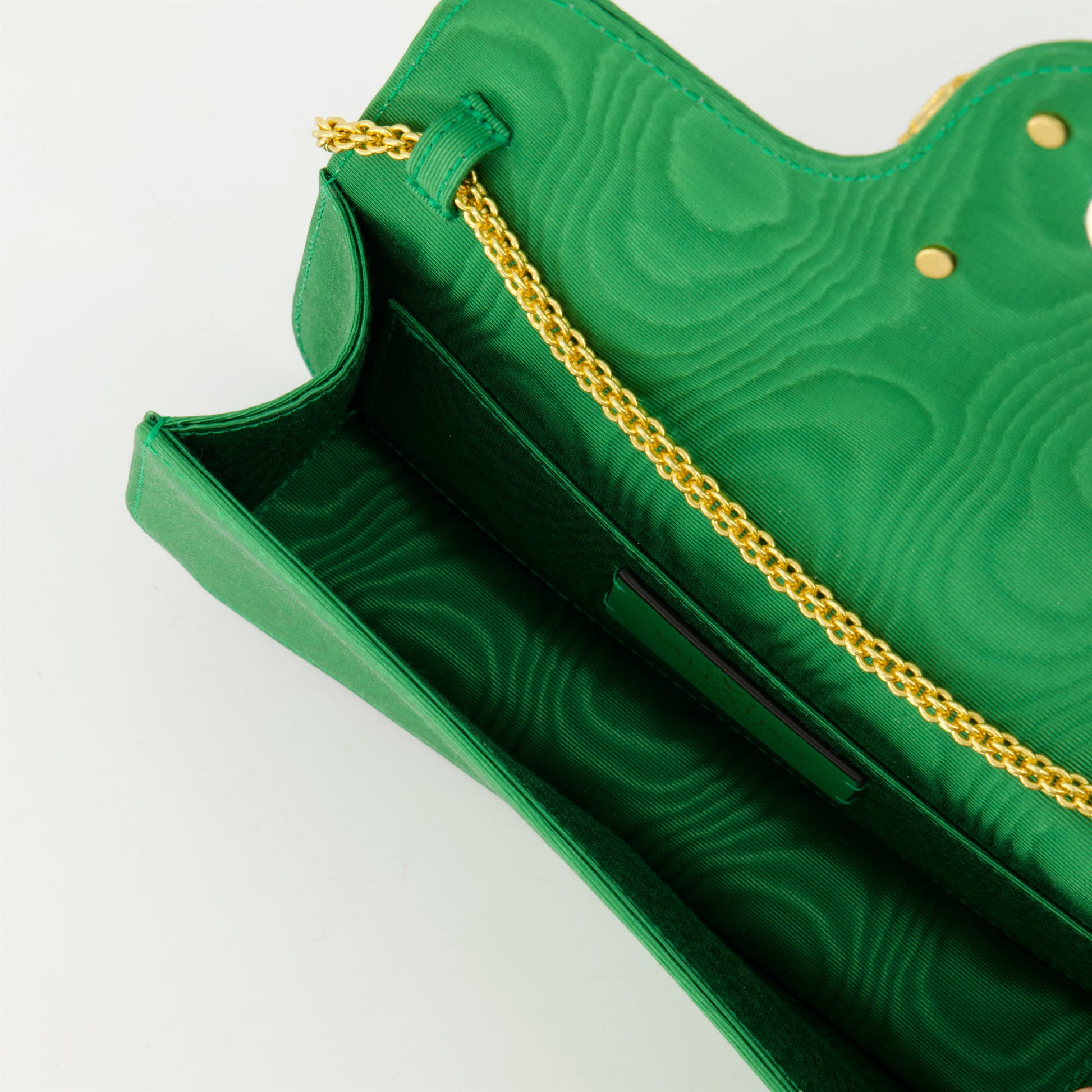 Sac Locò, VLogo bag, Swarovski VLogo, Valentino Spring-Summer 2025, green viscose bag