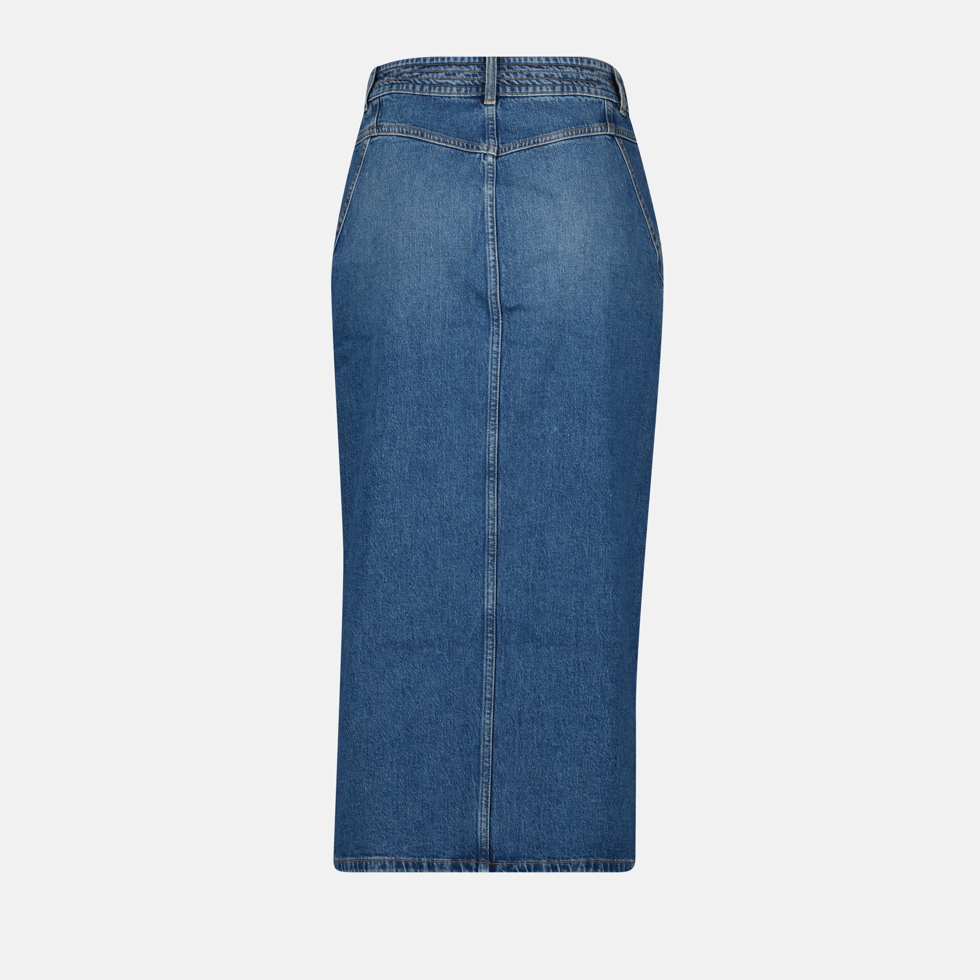 long jean skirt, Garice skirt, Iro denim, high-waist skirt, stylish denim skirt