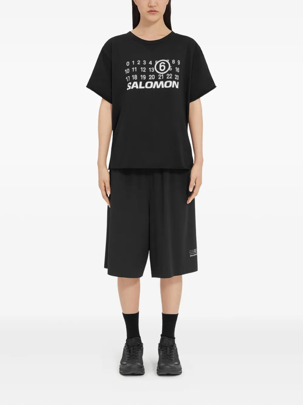 sport tank top, MM6 x Salomon, nylon top, Spring-Summer 2025, printed logo