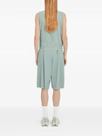 Image of Green Sports Shorts by Mm6 for Women - Season Spring-Summer 2025 - Detail View 6