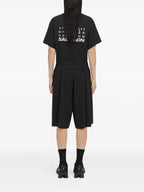 Image of Oversized Black Sport Shorts by Mm6 for Women - Season Spring-Summer 2025 - Detail View 6