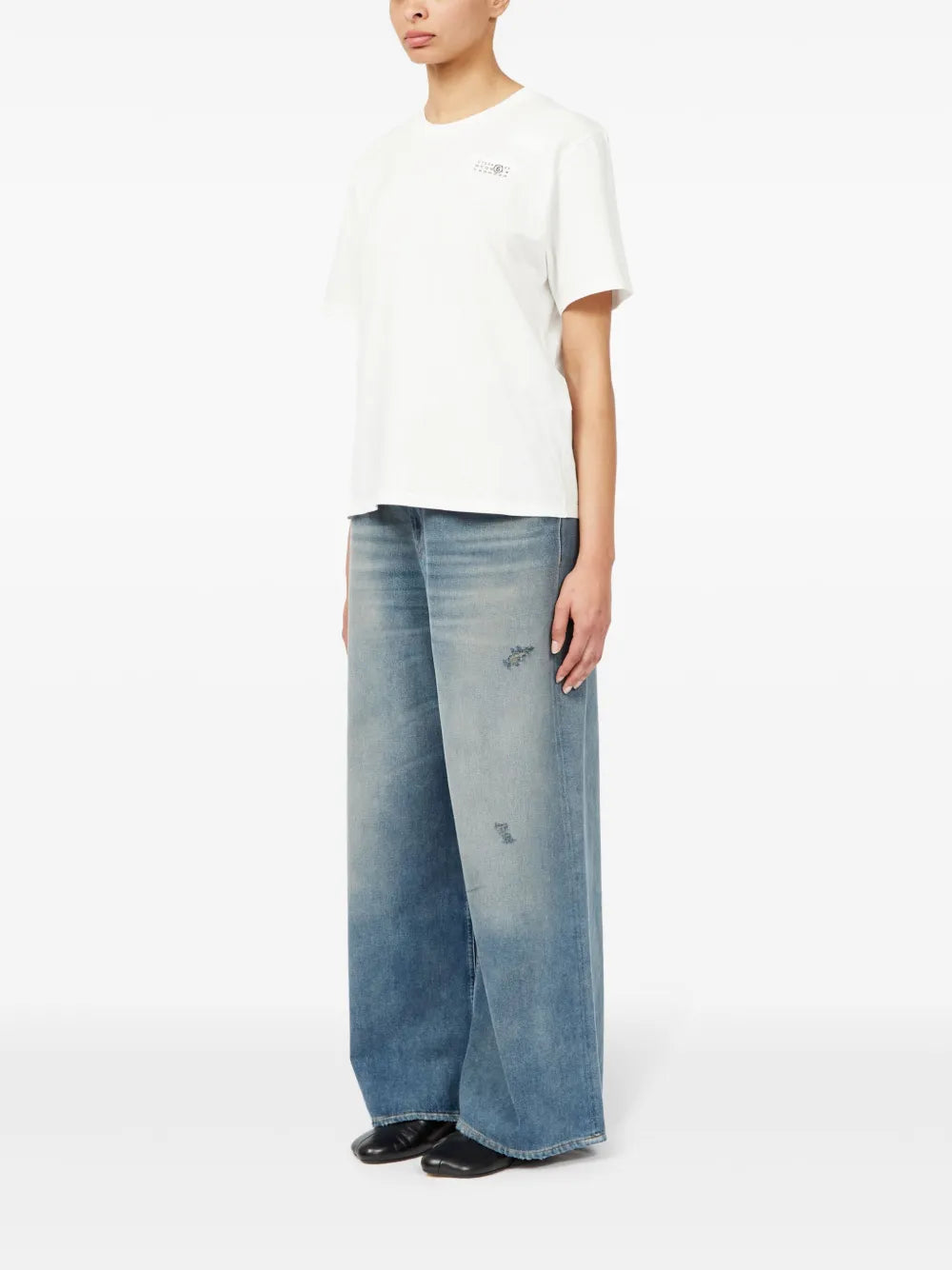 T-shirt, MM6, Numeric, Cotton Jersey, Oversize Fit