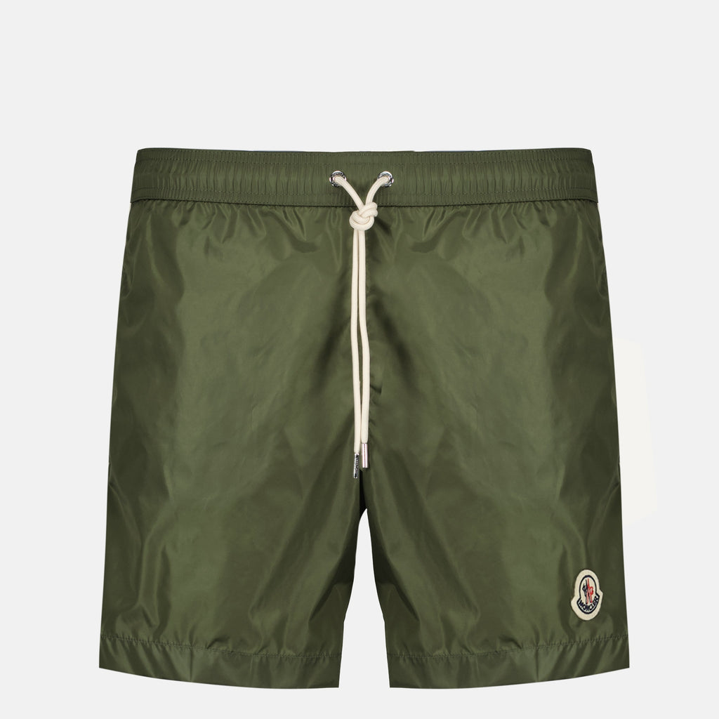 Shorts de Bain en Nylon Kaki